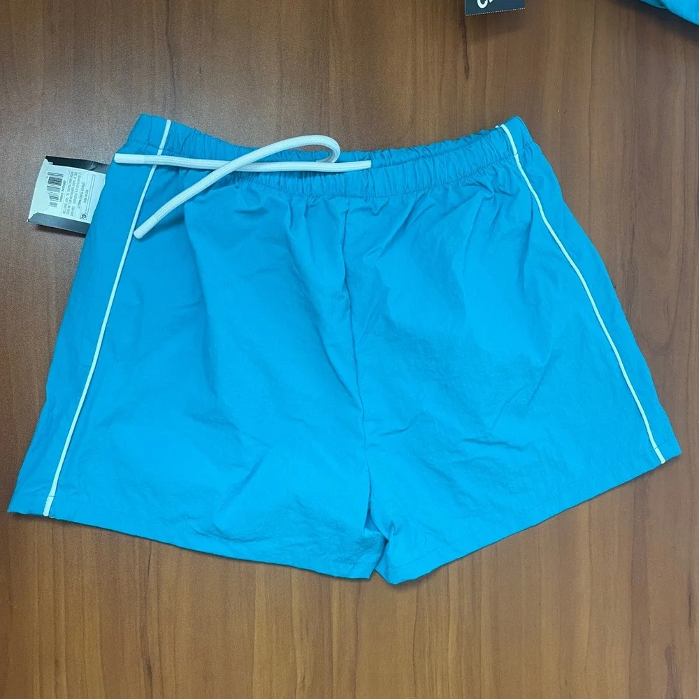 Art Class Kids Girls Nylon Athletic Sports Shorts Blue Size Medium